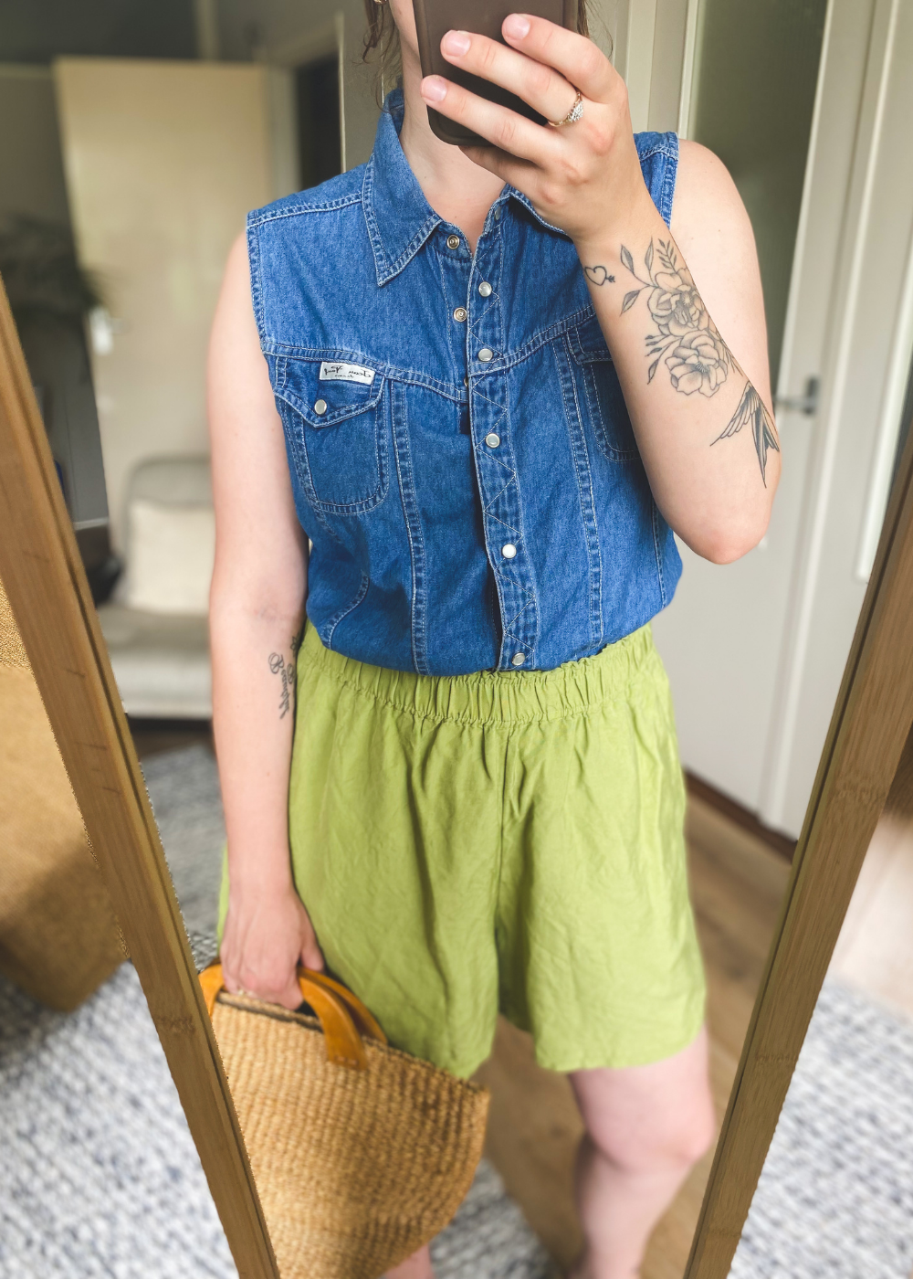 Zomer spijkerblouse - maat L