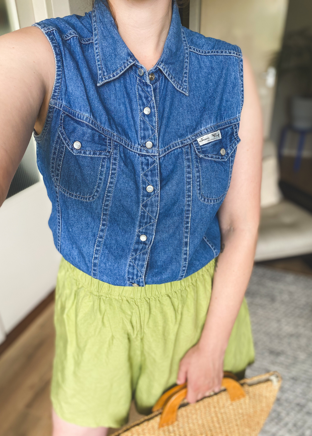 Zomer spijkerblouse - maat L