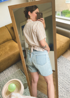 Remade beige blouse - maat M/L