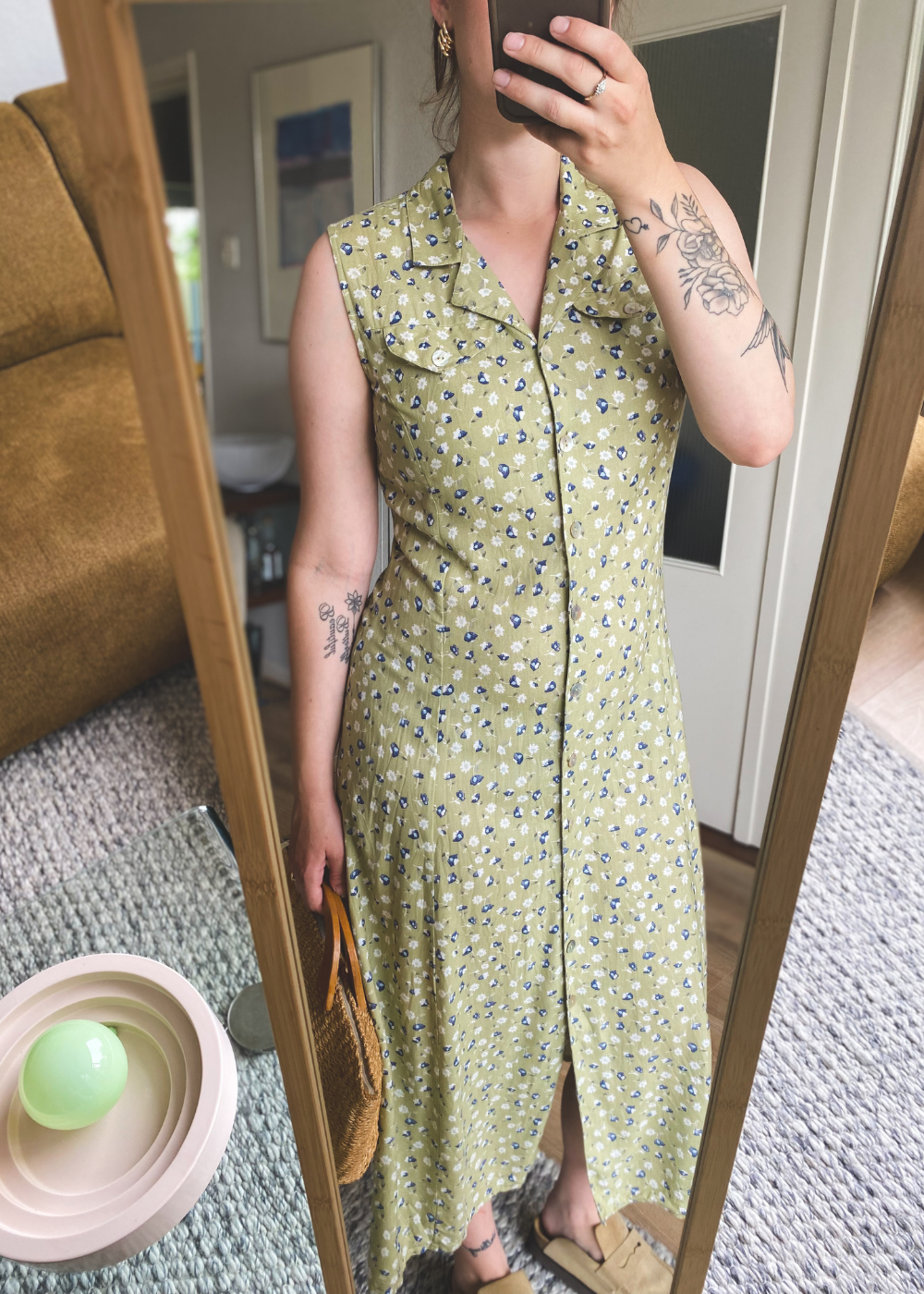 100% viscose bloemen jurk - maat M/L