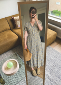 100% viscose bloemen jurk - maat M