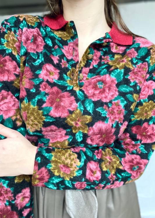 Bloemen top - l/xl