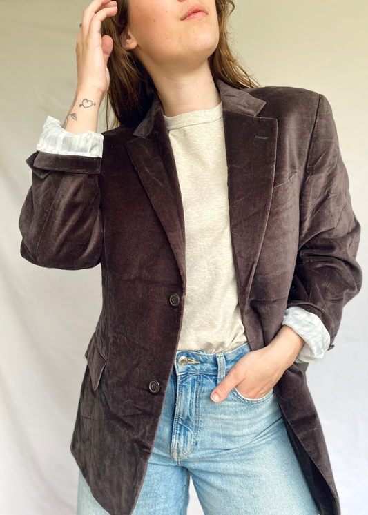 Bruin velvet blazer - l/xl