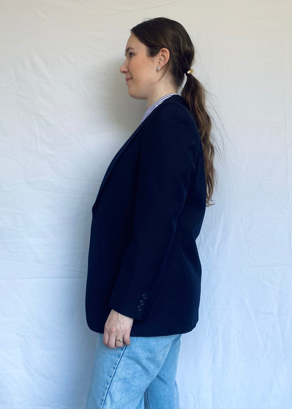 Donkerblauwe blazer - s/m