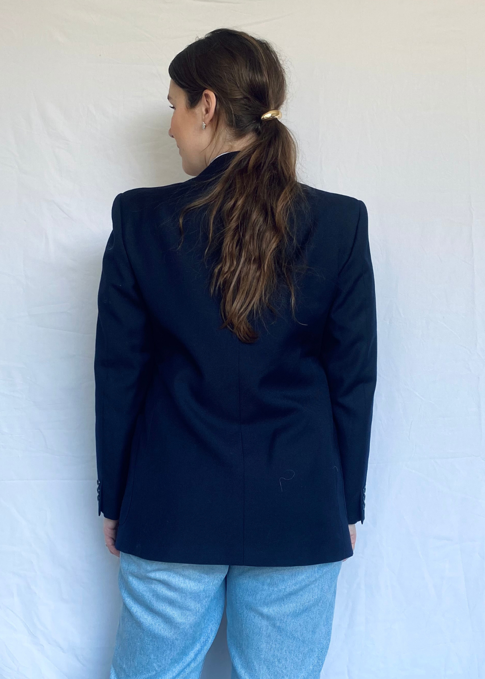 Donkerblauwe blazer - s/m