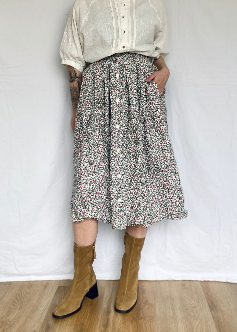 Aardbeien rok - m/l