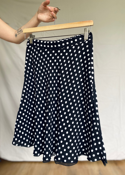 Zwarte stippen rok - s/m