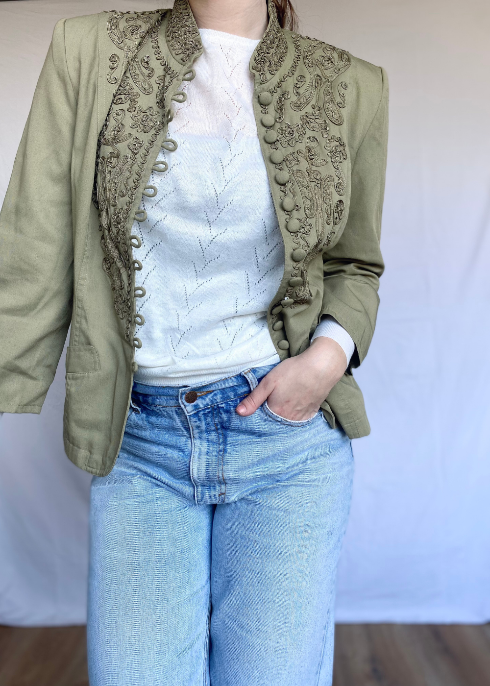 Groene blazer - s/m