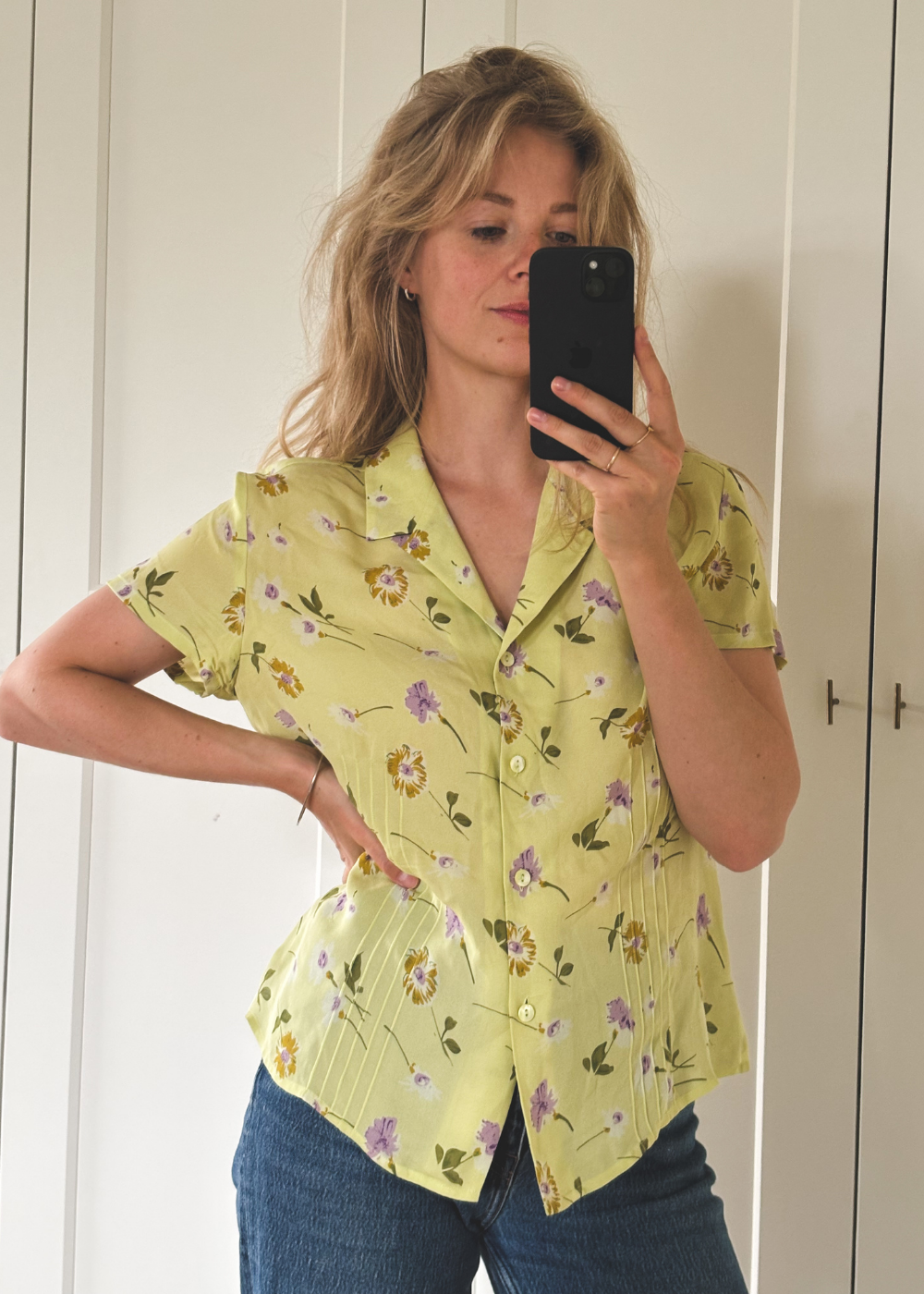 100% zijde blouse - maat S/M