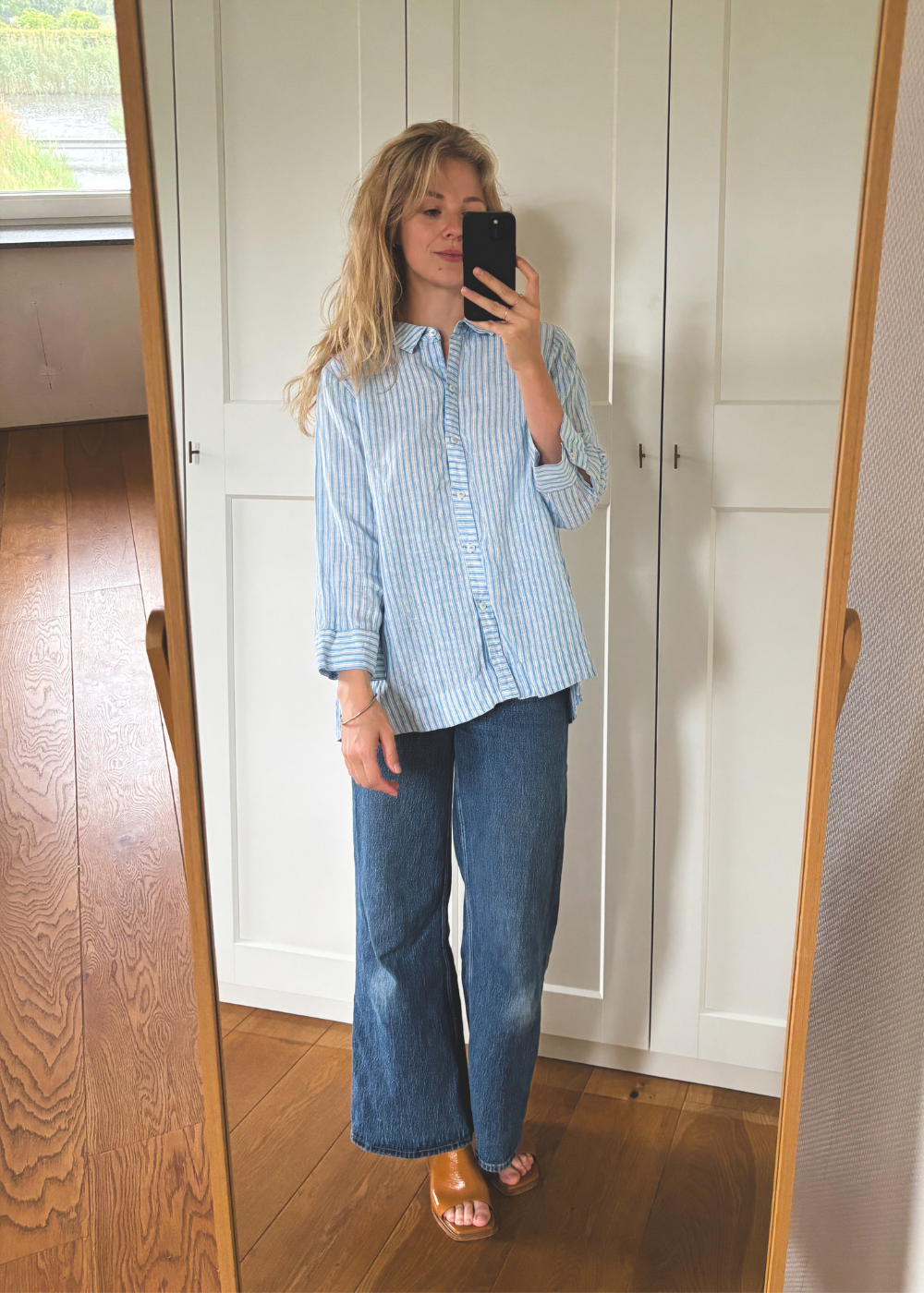 100% linnen blouse - maat S/M