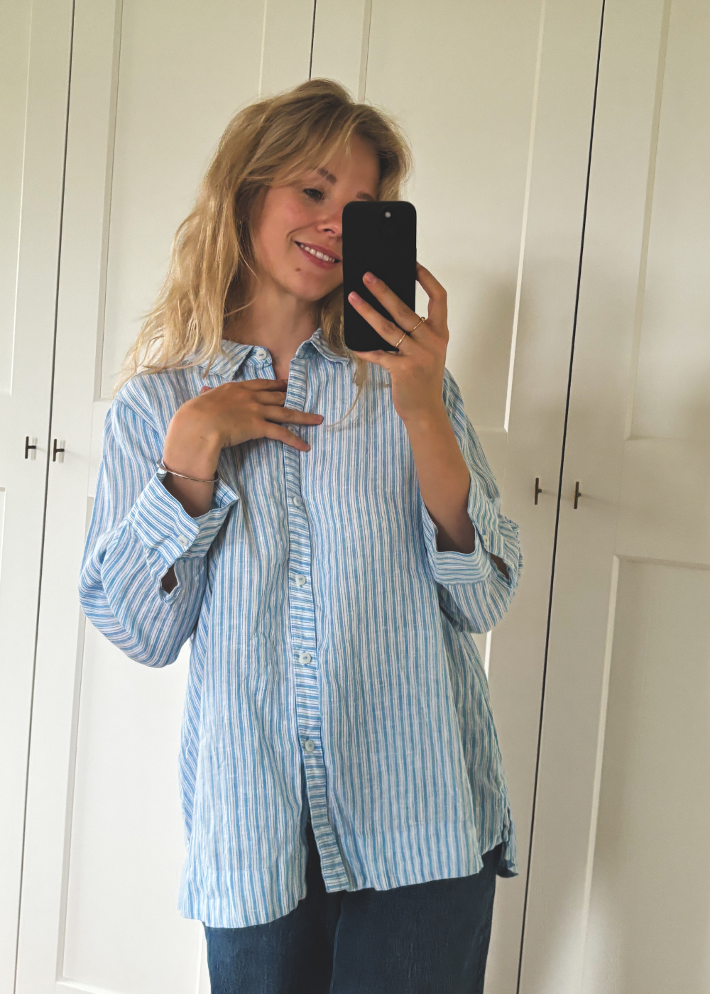 100% linnen blouse - maat S/M