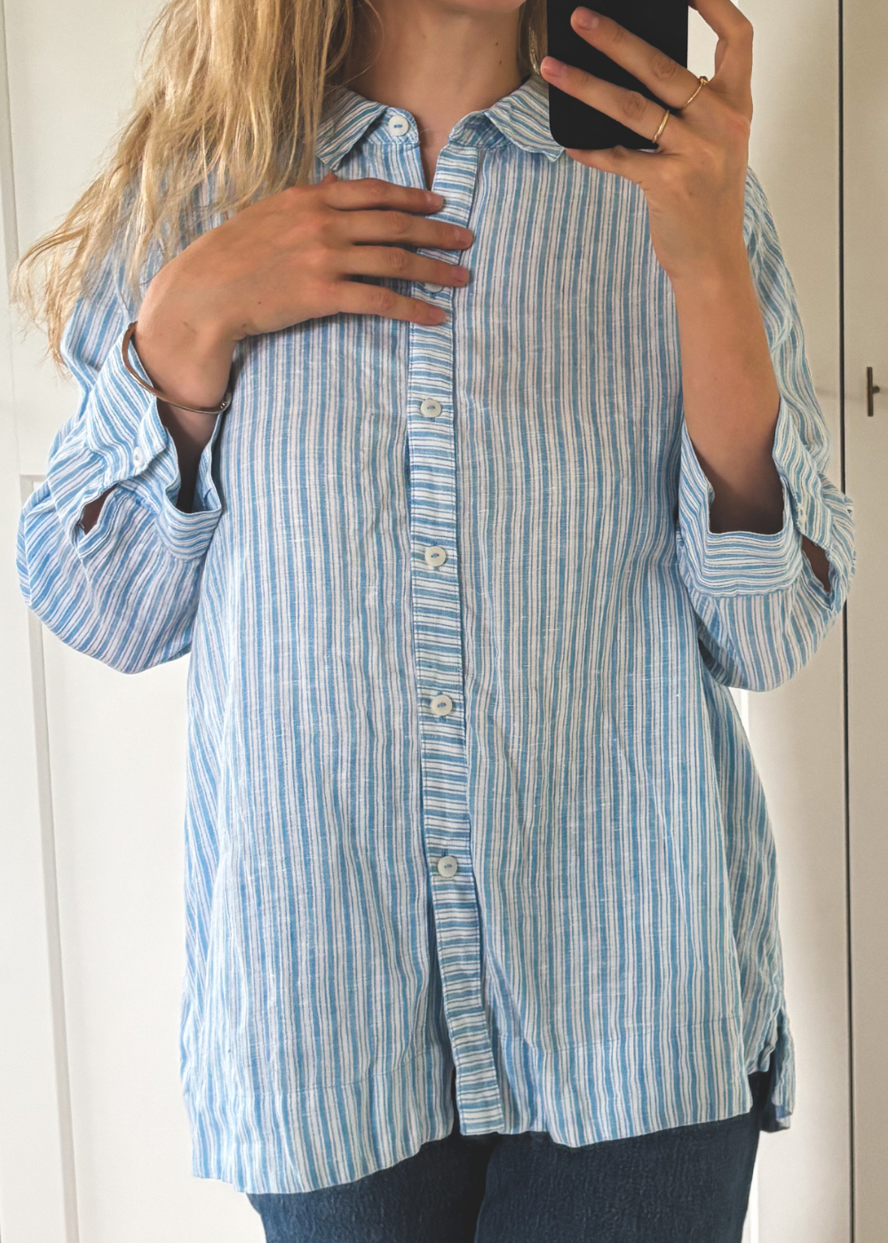 100% linnen blouse - maat S/M