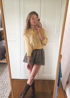 Geel linnen blouse - maat S/M