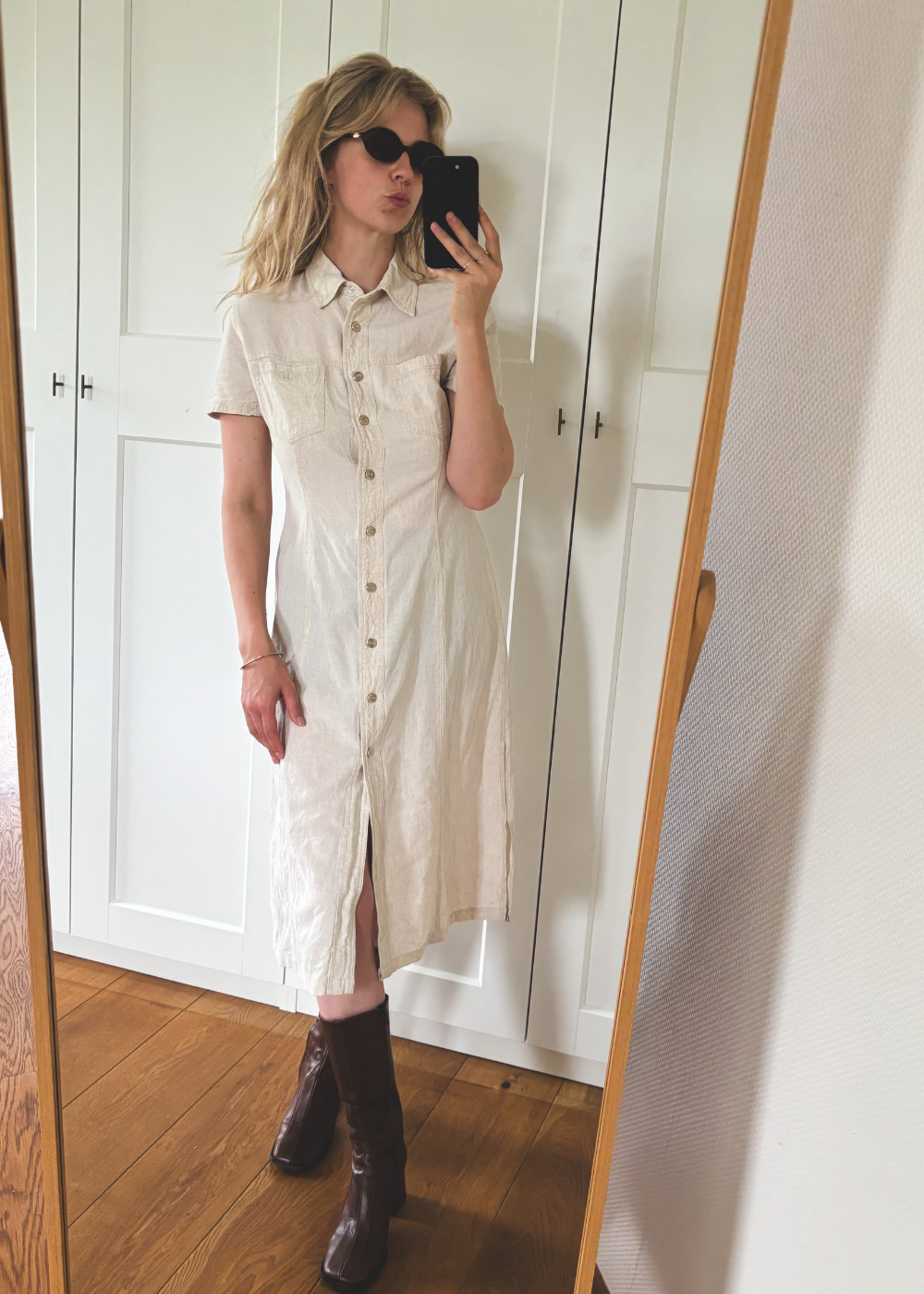Beige jurk - maat XS/S