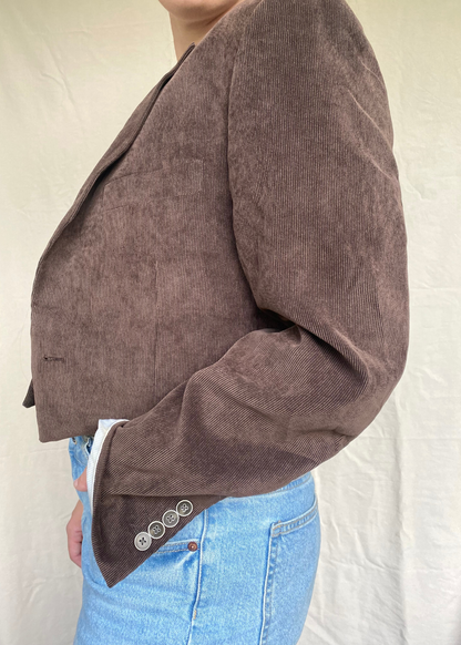 Cropped bruine blazer - maat M/L