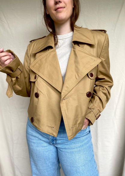 Remade cropped trenchcoat - maat L