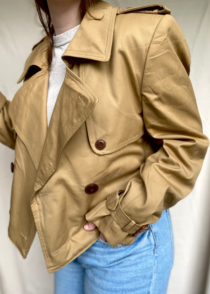 Remade cropped trenchcoat - maat L