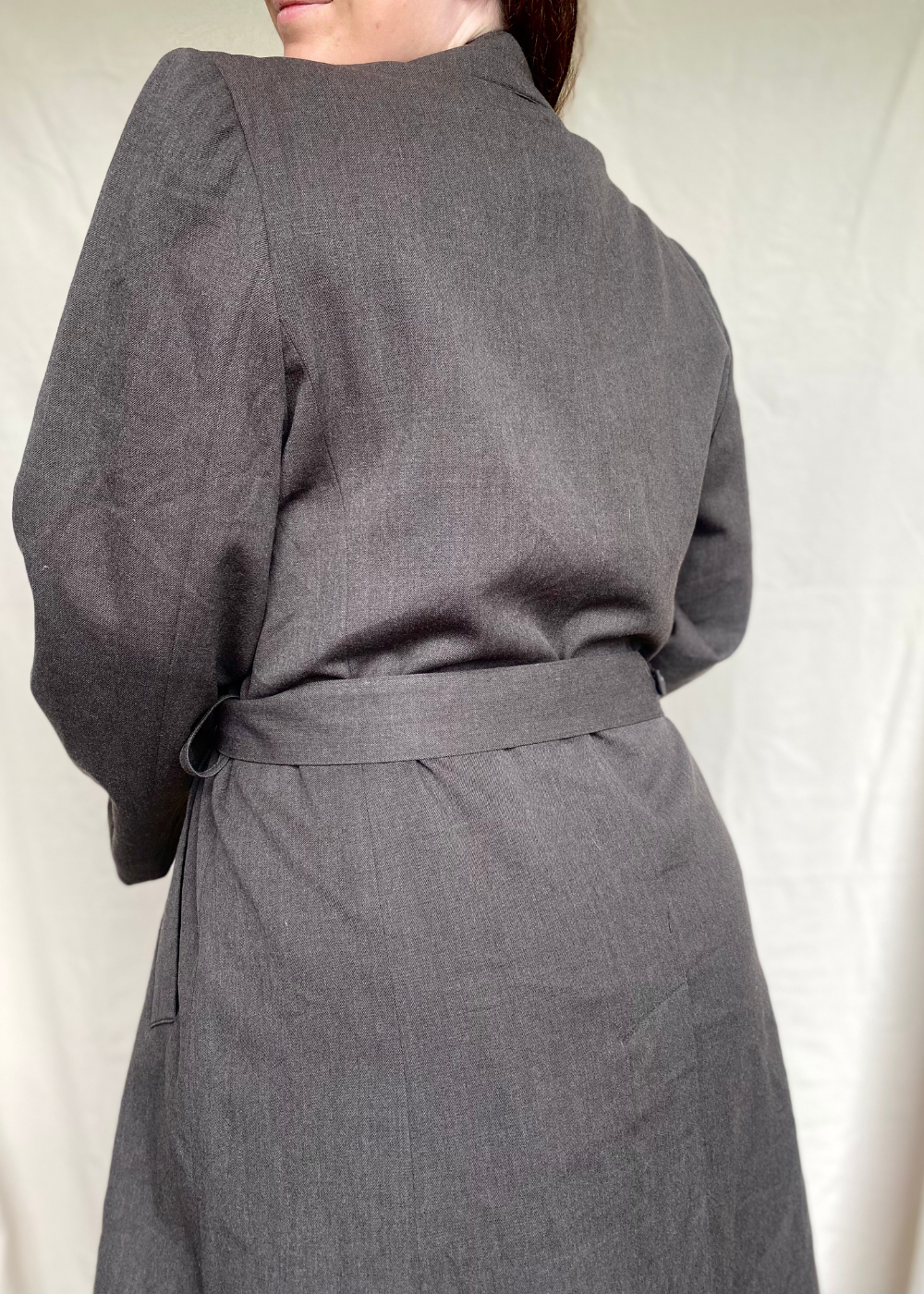 Bruine katoenen trenchcoat - maat M/L