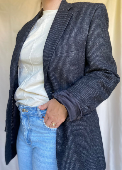 Tijdloze krijtstreep blazer - maat L