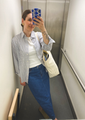 Gestreepte blouse - maat S/M