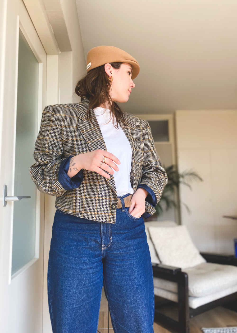 Remade blazer - maat L/XL