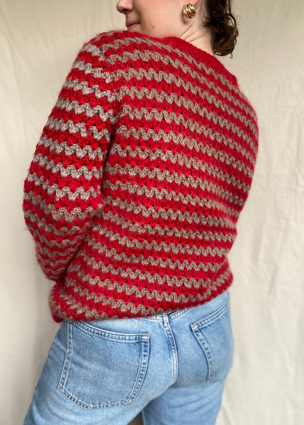 Hand gehaakt vest - maat L