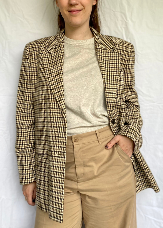 Geruiten dames blazer - maat L
