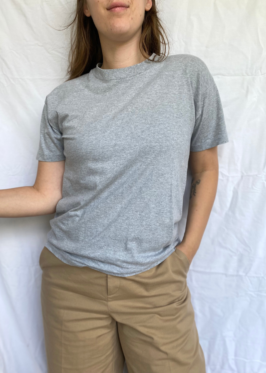 Grijs dames katoenen shirt - maat M/L