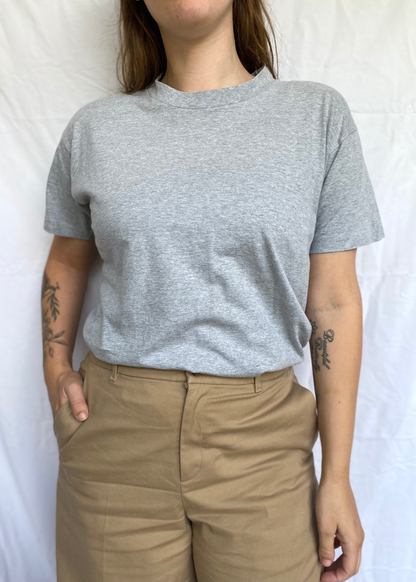 Grijs dames katoenen shirt - maat M/L