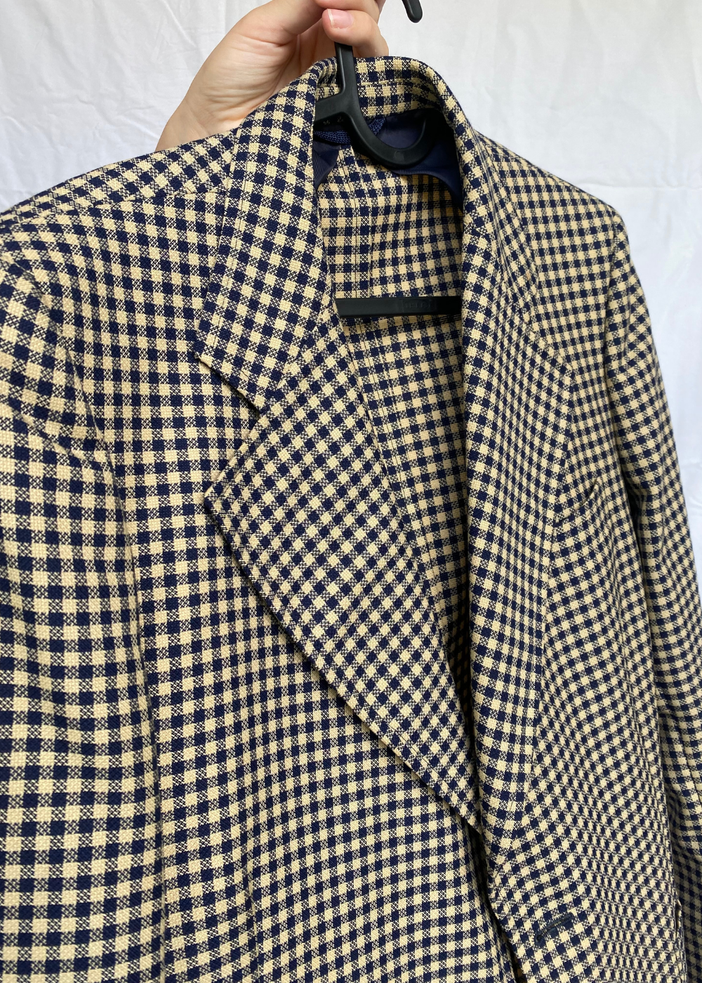 Katoenen geruiten dames blazer - maat M