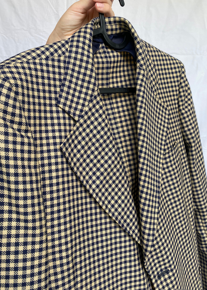 Katoenen geruiten dames blazer - maat M