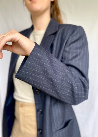 Dames krijtstreep blazer - maat M/L