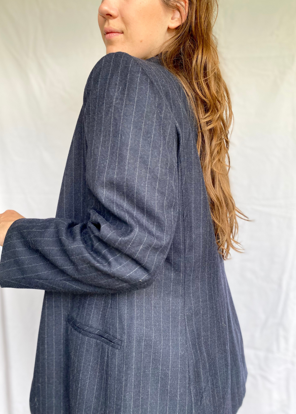 Dames krijtstreep blazer - maat M/L
