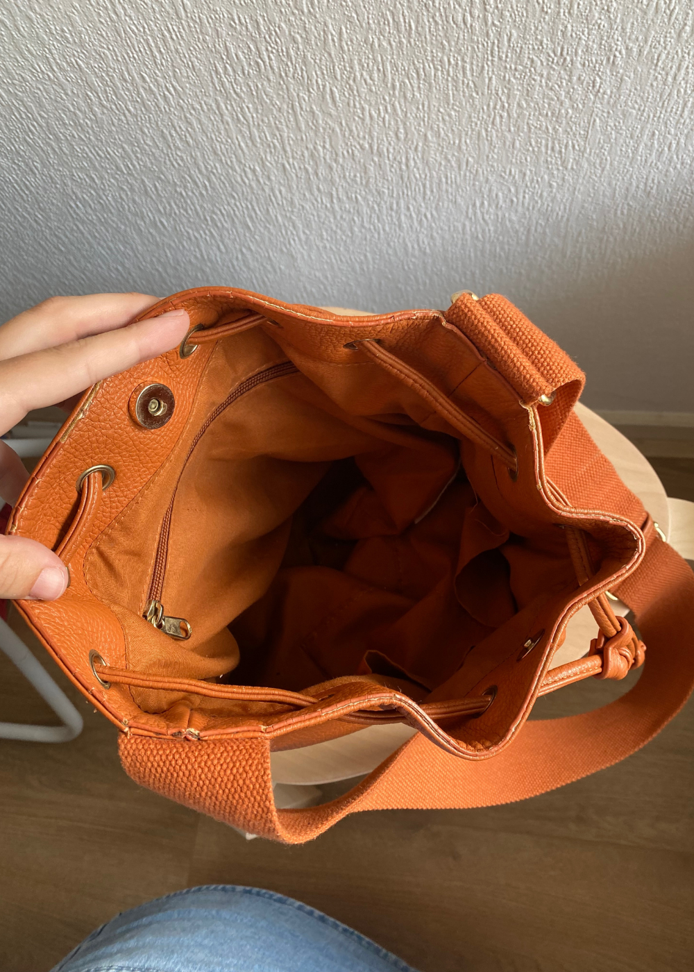 Lichtbruine bucket bag