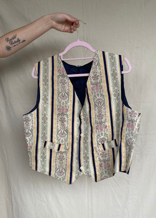 Bloemen gilet - maat L/XL
