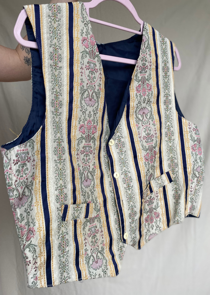 Bloemen gilet - maat L/XL