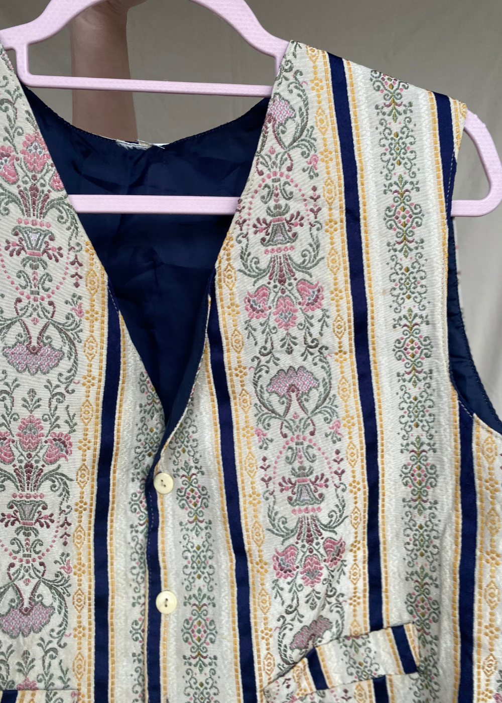 Bloemen gilet - maat L/XL