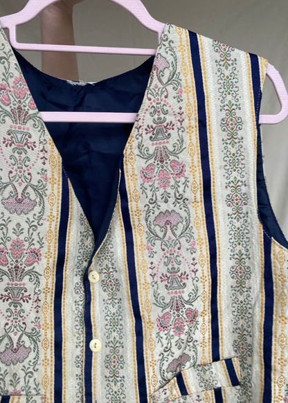 Bloemen gilet - maat L/XL