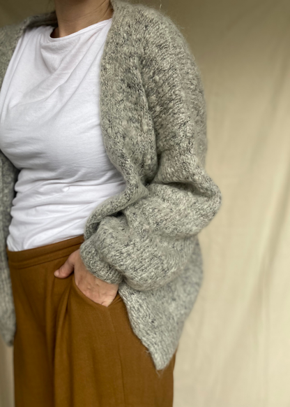 Grijs wollen vest - maat M tot XL