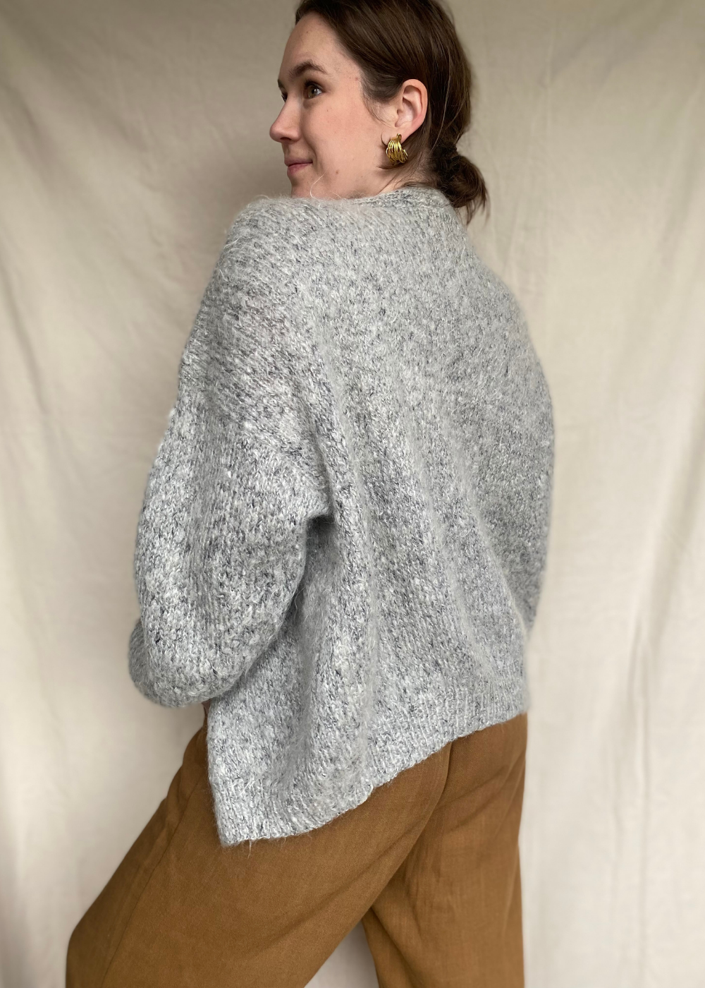 Grijs wollen vest - maat M tot XL