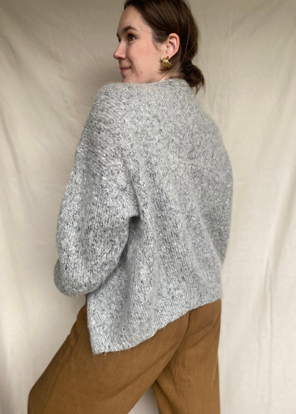 Grijs wollen vest - maat M tot XL