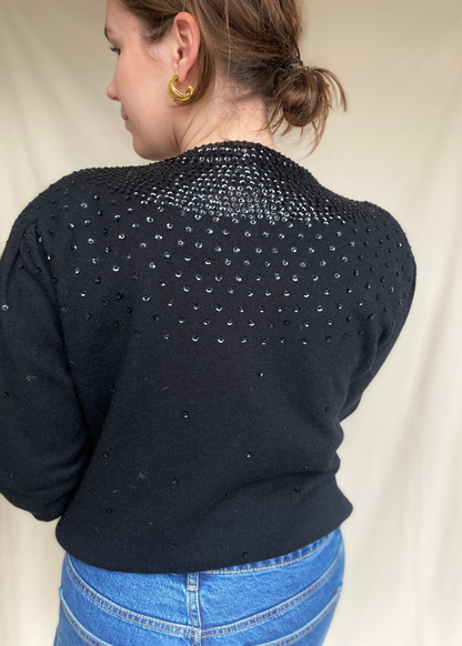 Lamswollen glitter vest - maat M/L