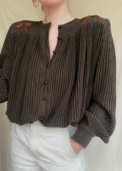 Donkergroene top – maat L