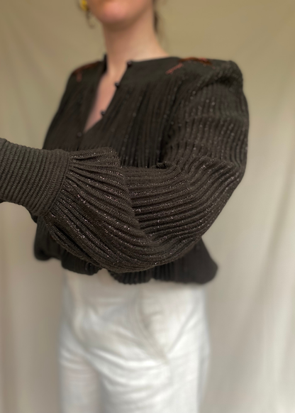 Donkergroene top – maat L