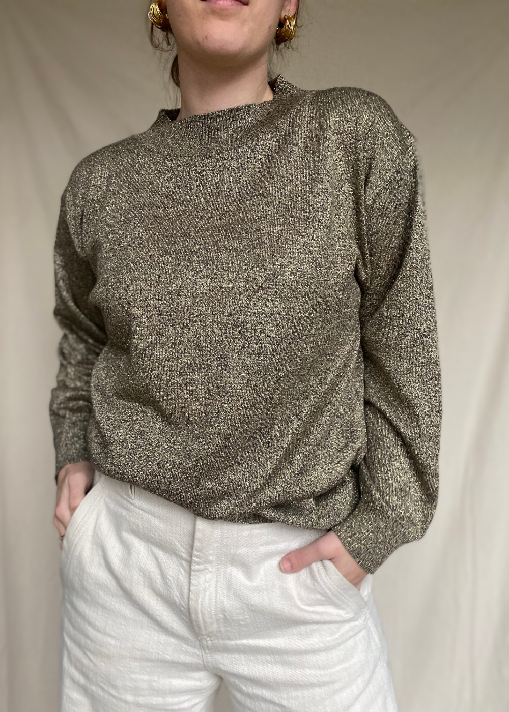 Gouden top - maat L/XL