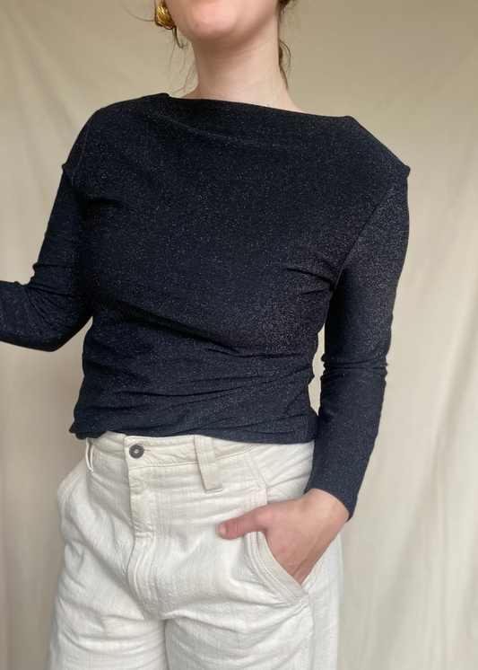 Zwarte longsleeve top - maat S/M