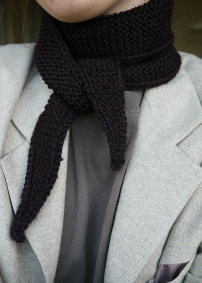 Donkerbruine sjaal