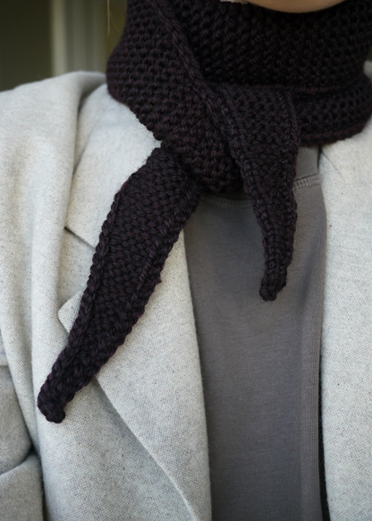 Donkerbruine sjaal