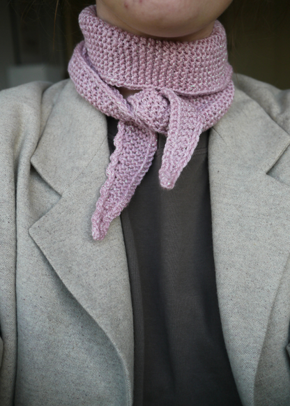 Roze glitter sjaaltje