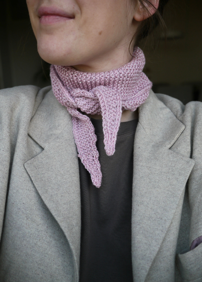 Roze glitter sjaaltje